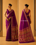 Rajsi Violet Paithani Silk Saree.