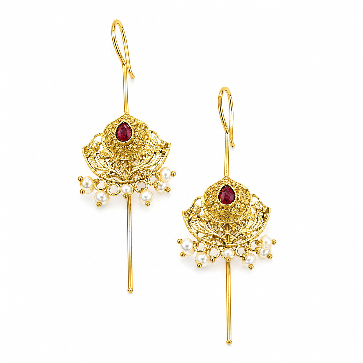The Rajvanshi Veil Earrings